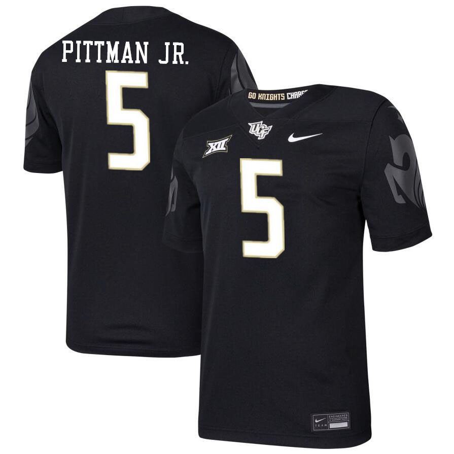 Men #5 Randy Pittman Jr. UCF Knights Big 12 Conference College Football Jerseys Stitched-Black